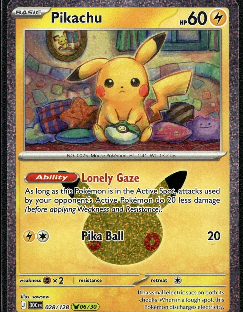 Pikachu - 30TH 28/128