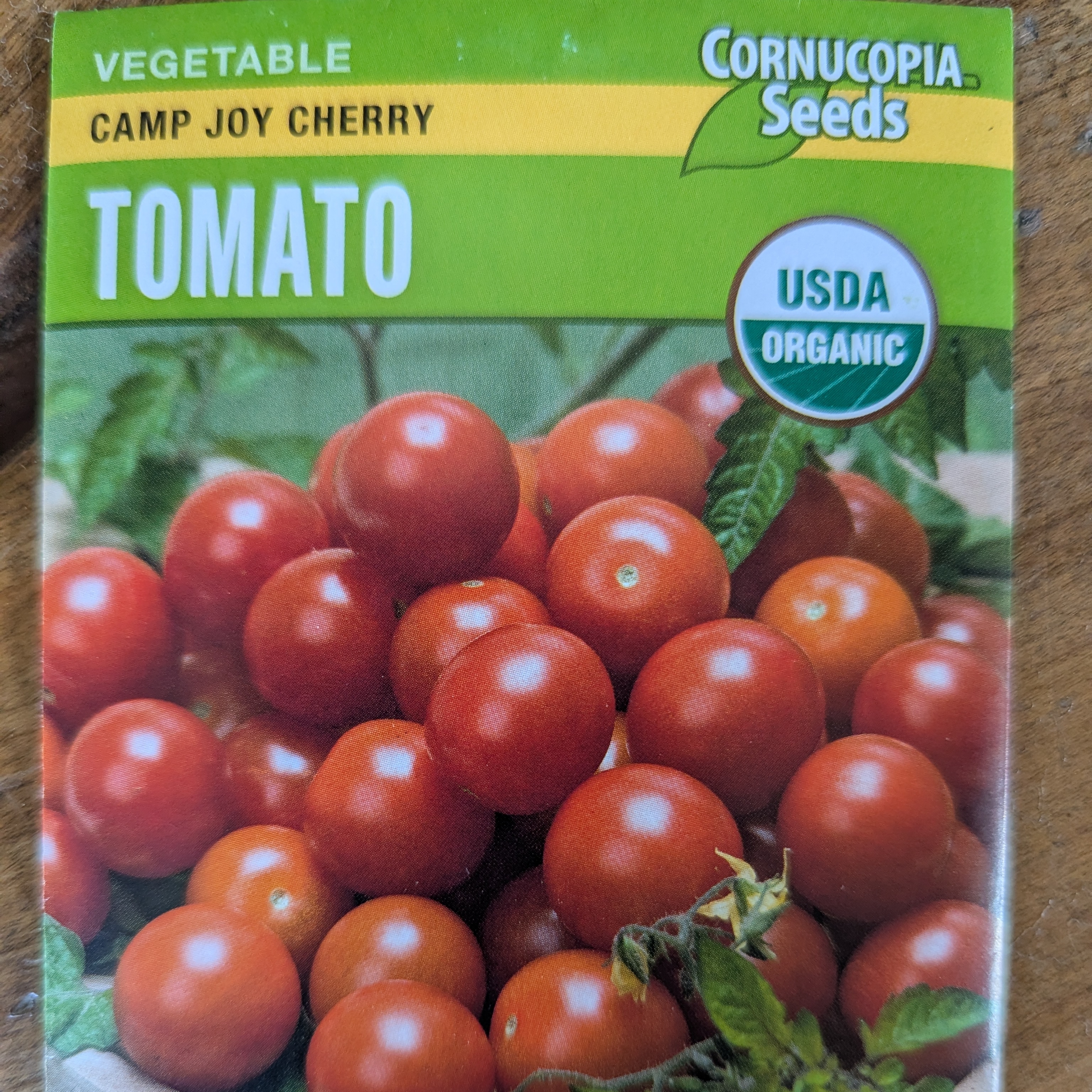 Camp Joy Cherry Tomato Seed Pack, Organic