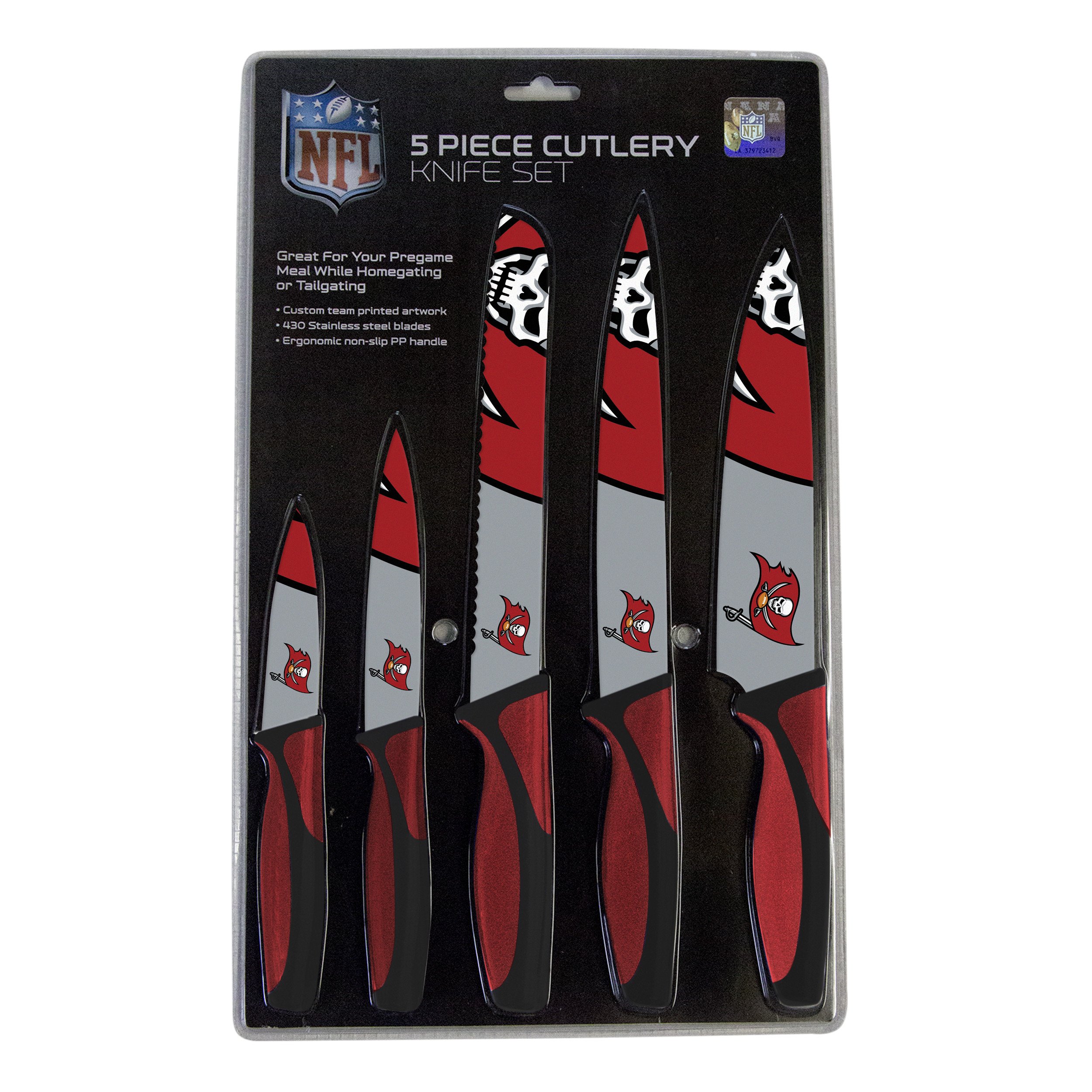 Tampa Bay Buccaneers Kitchen Knife Set - 5 Pack