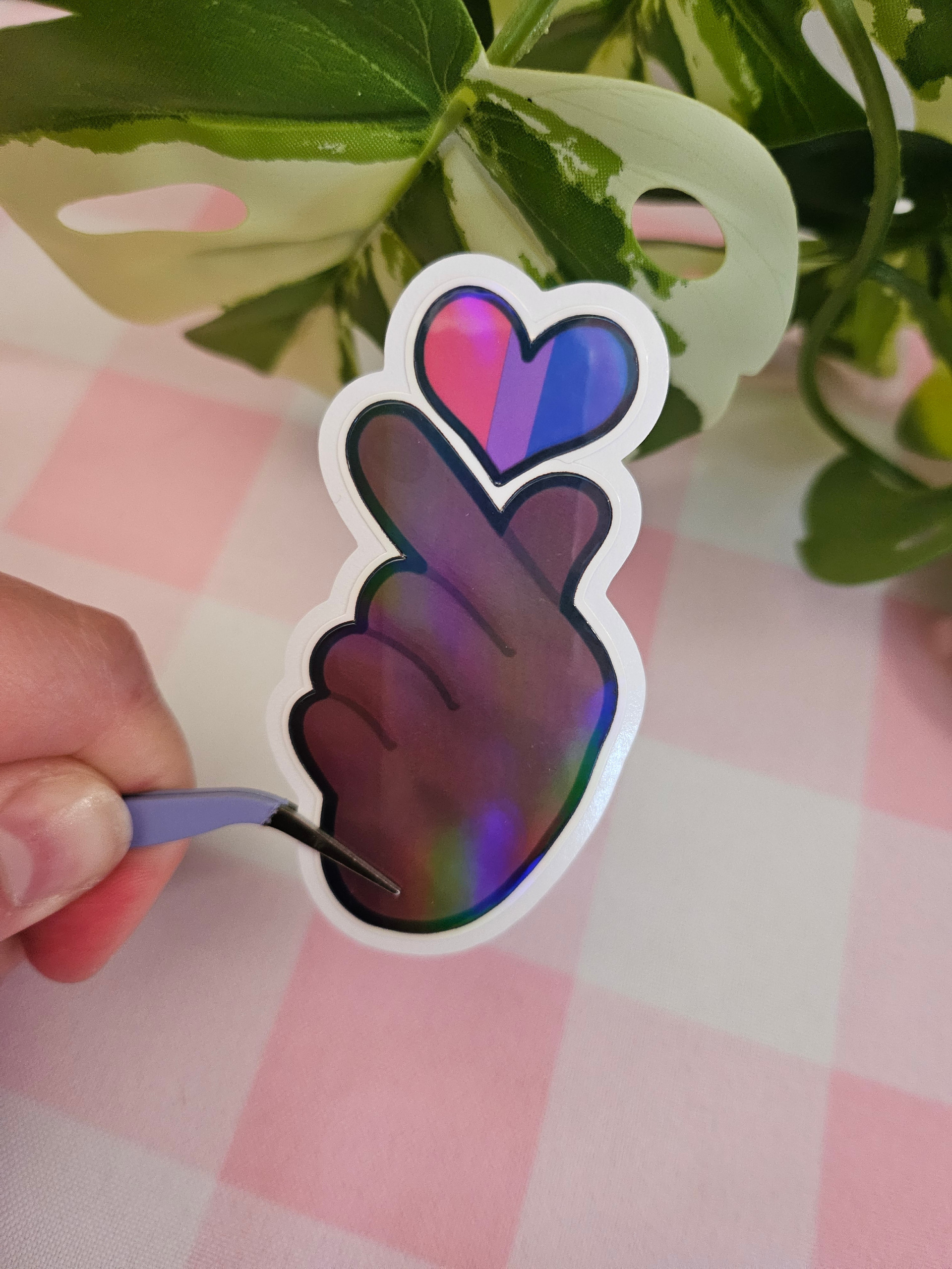 Hallyu Heart PRIDE Die Cut Sticker
