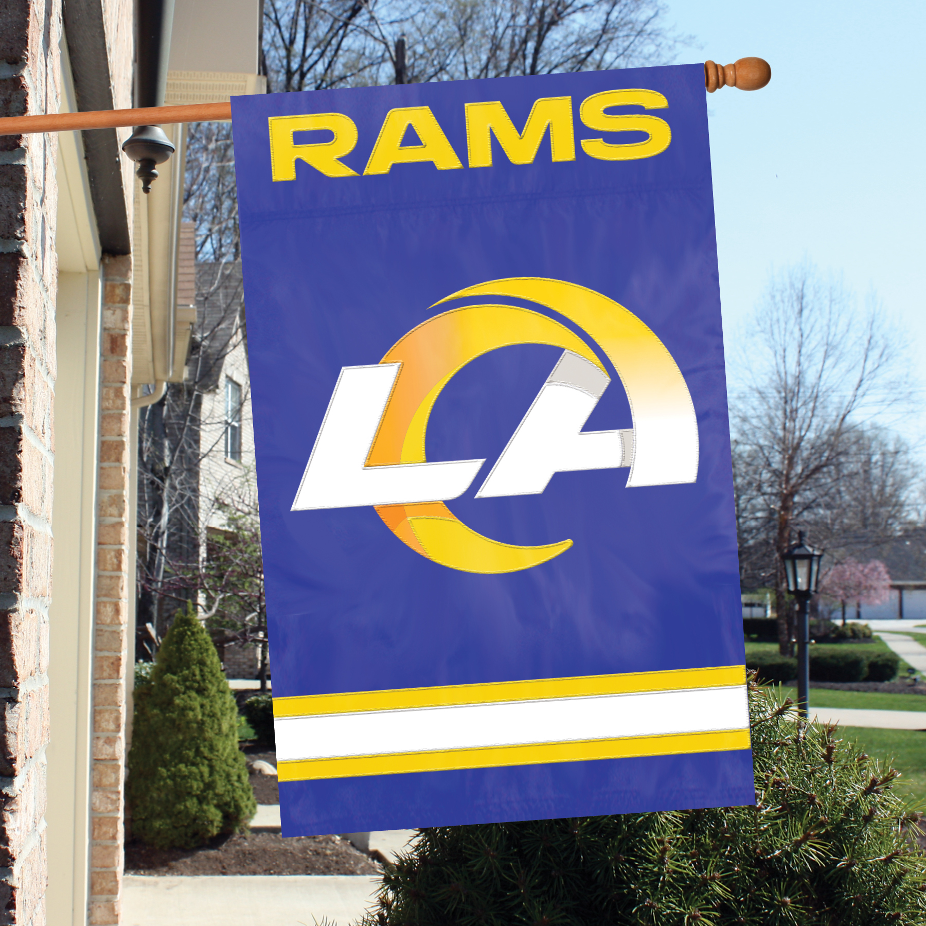 Los Angeles Rams Embroidered 2-Sided Banner 28x44"