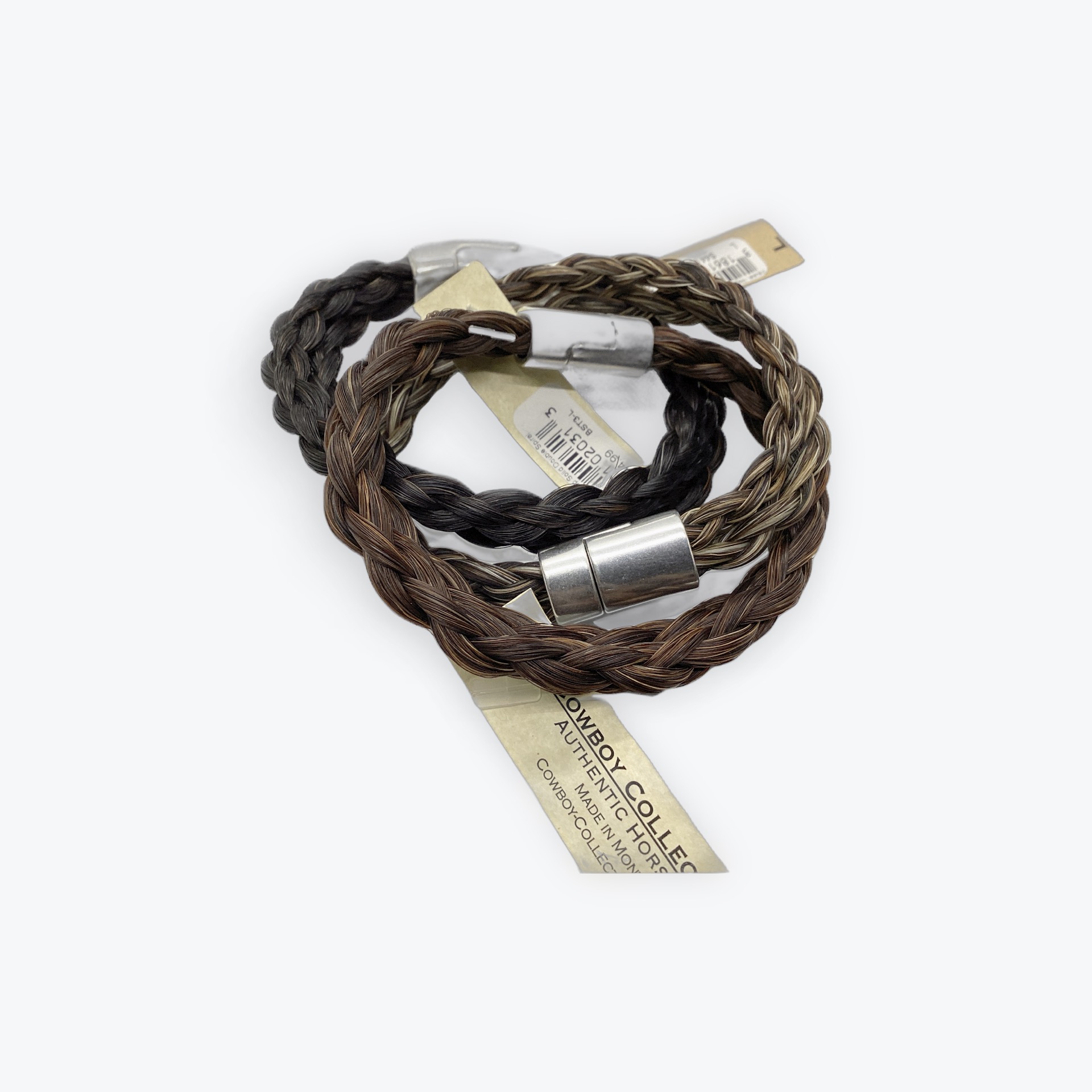 Two Tracks Magnetic Clasp Bracelet