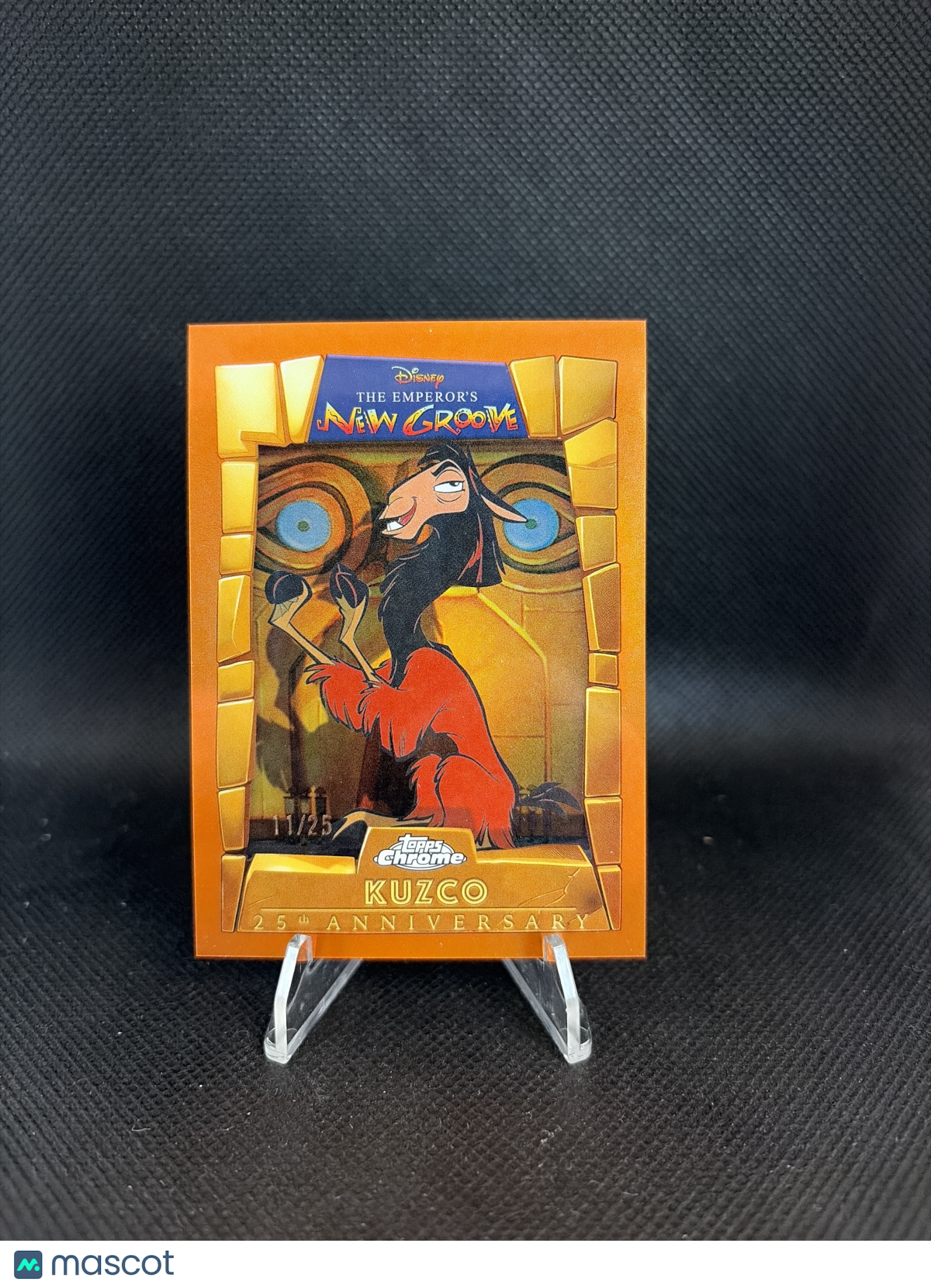 2025 Topps Chrome The Emperor's New Groove 25th Anniversary Kuzco Orange /25