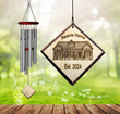 Custom New Home Wind Chime - Realtor Closing Gift, Housewarming personalized wind chime