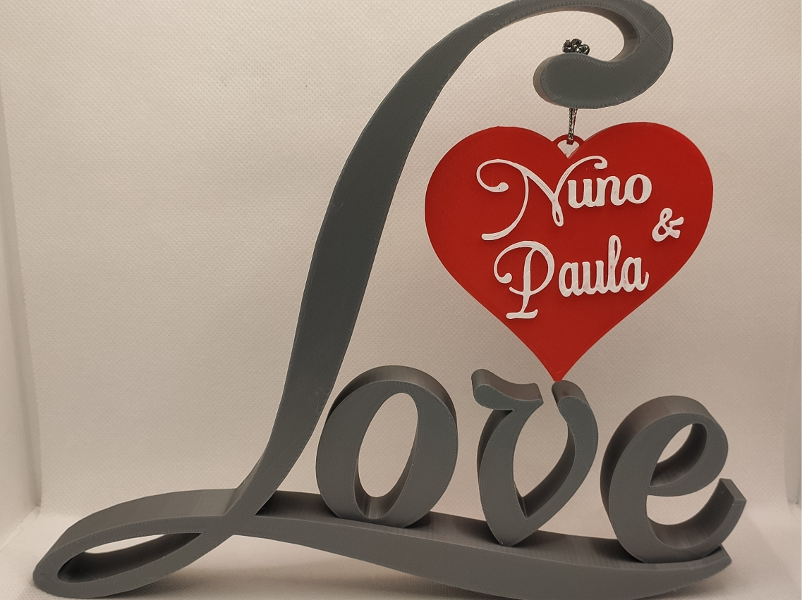 The Love Heart is a customizable decor piece featuring a timeless love-inspired design, crafted from high-quality materials. Personalize it with a name input to create a meaningful and unique keepsake.