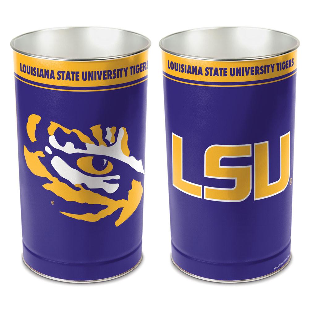 LSU Tigers Wastebasket 15"