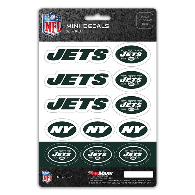 New York Jets Mini Decals 12pk Set