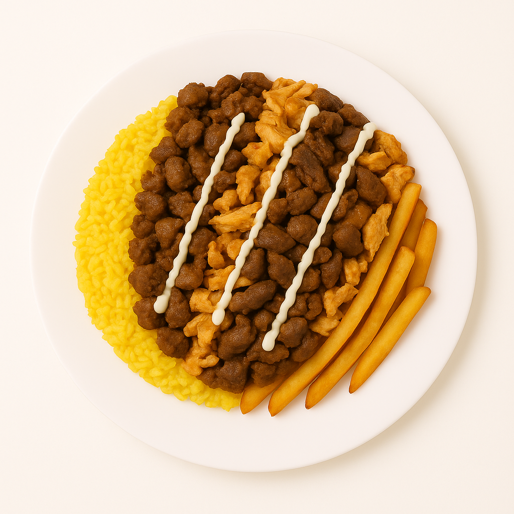 Alley Mix on Half and Half (Chicken and Lamb)