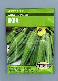 Clemson Spineless Okra Seed Pack