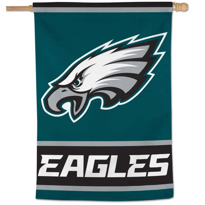 Philadelphia Eagles Midnight Green Wordmark Vertical House Flag 28x40"