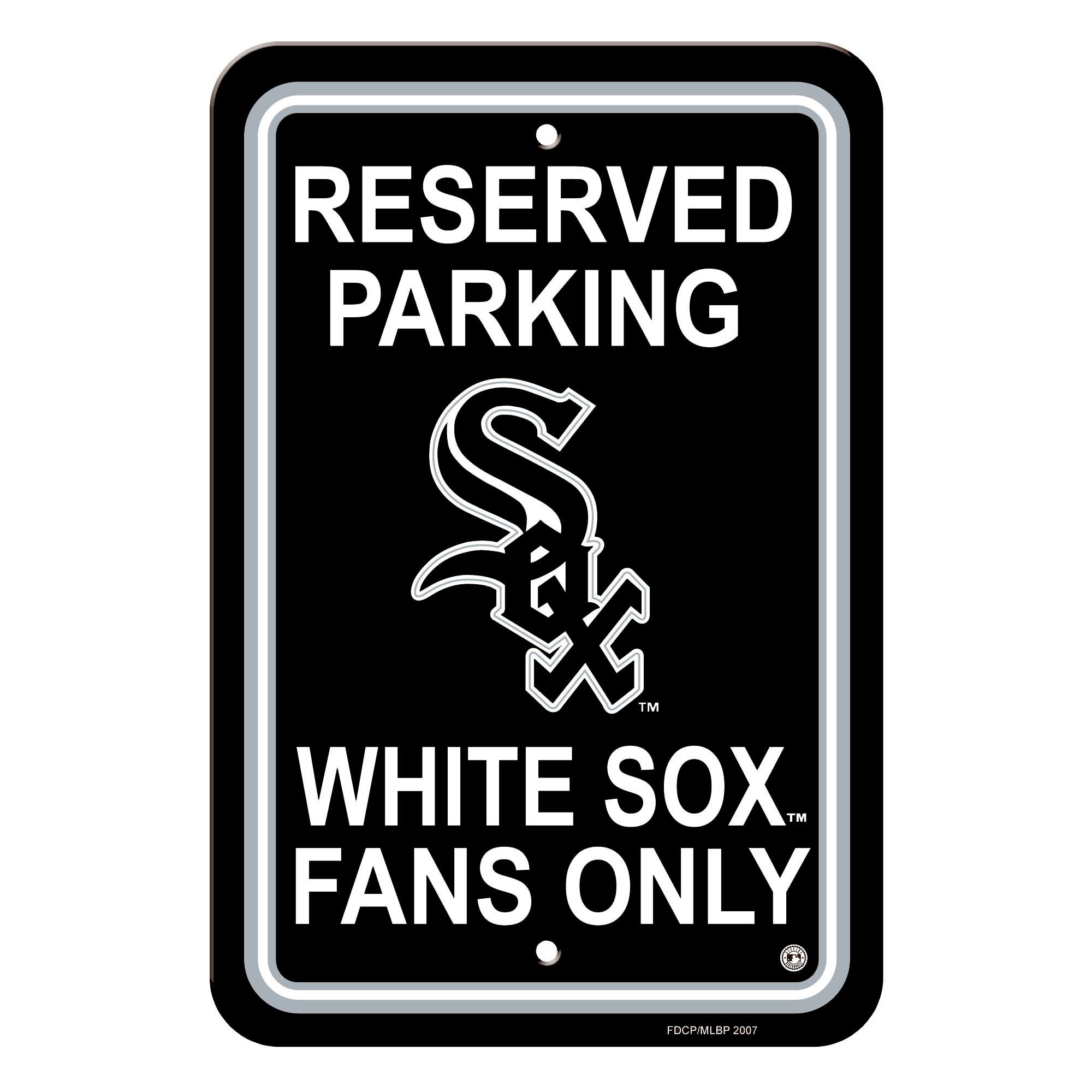 Chicago White Sox Sign Reserved Parking Sign 12x18"