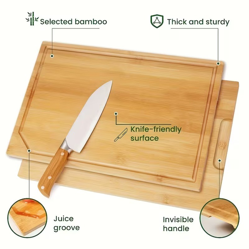 Bamboo Cutting Board (KICKOIN)