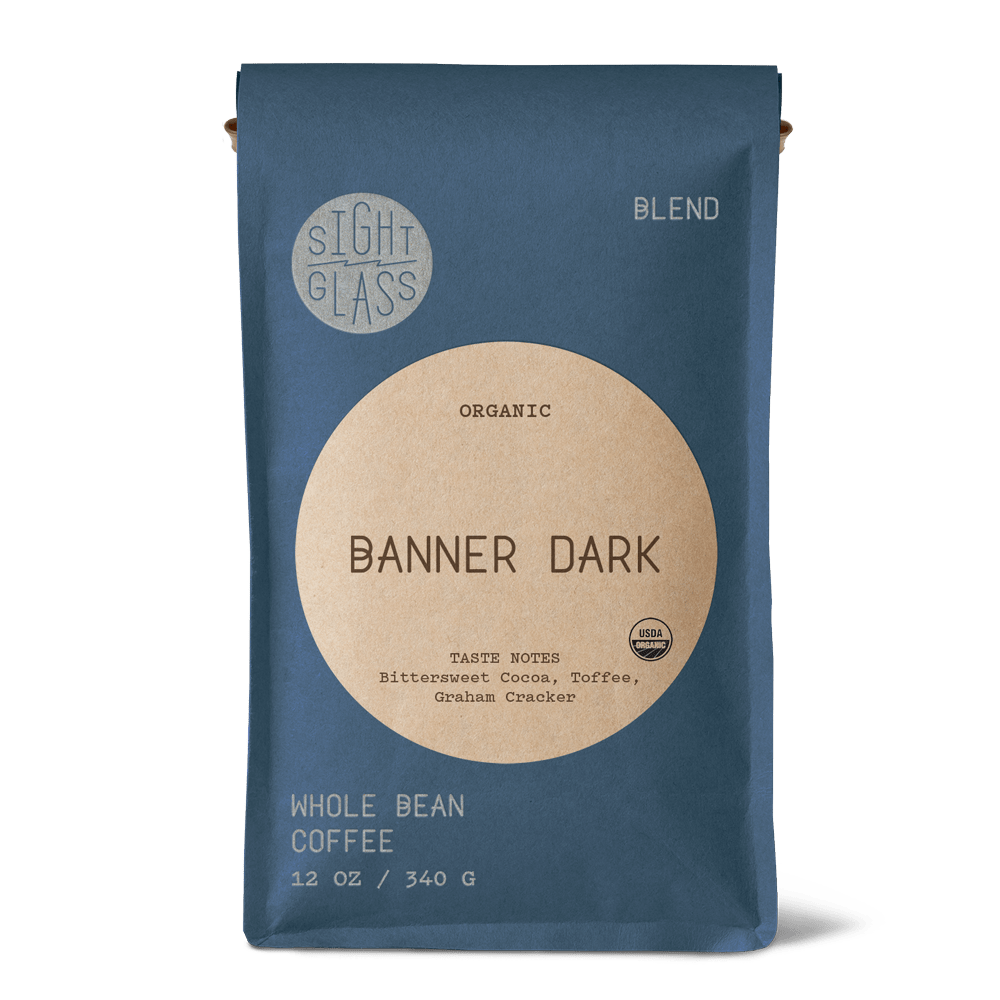 Banner Dark Organic Blend Whole Bean Coffee (12 oz)