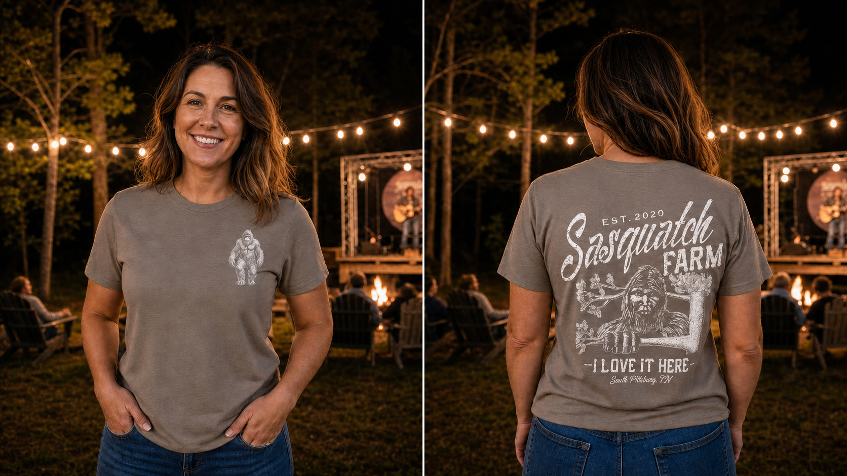 Warm Grey T-Shirt, Sasquatch Farm apparel