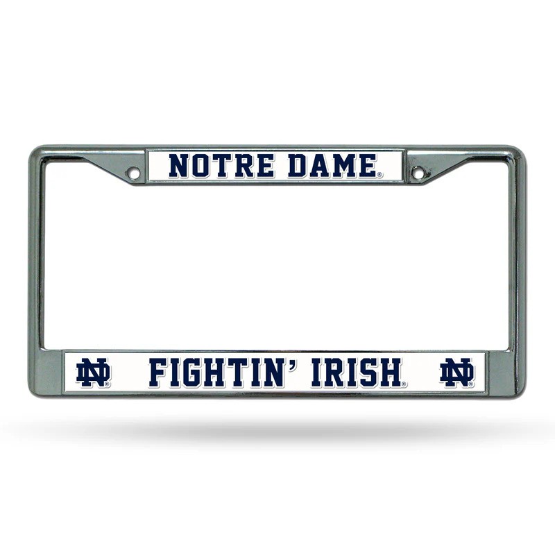 Notre Dame Fighting Irish Chrome License Plate Frame