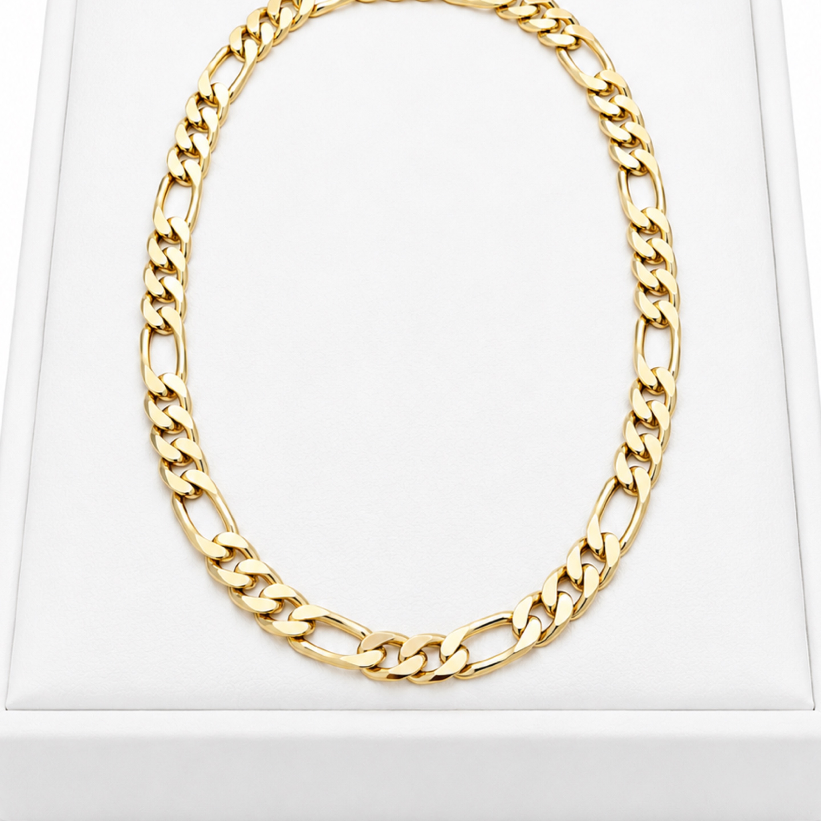 24” Figaro Gold Chain / 12mm