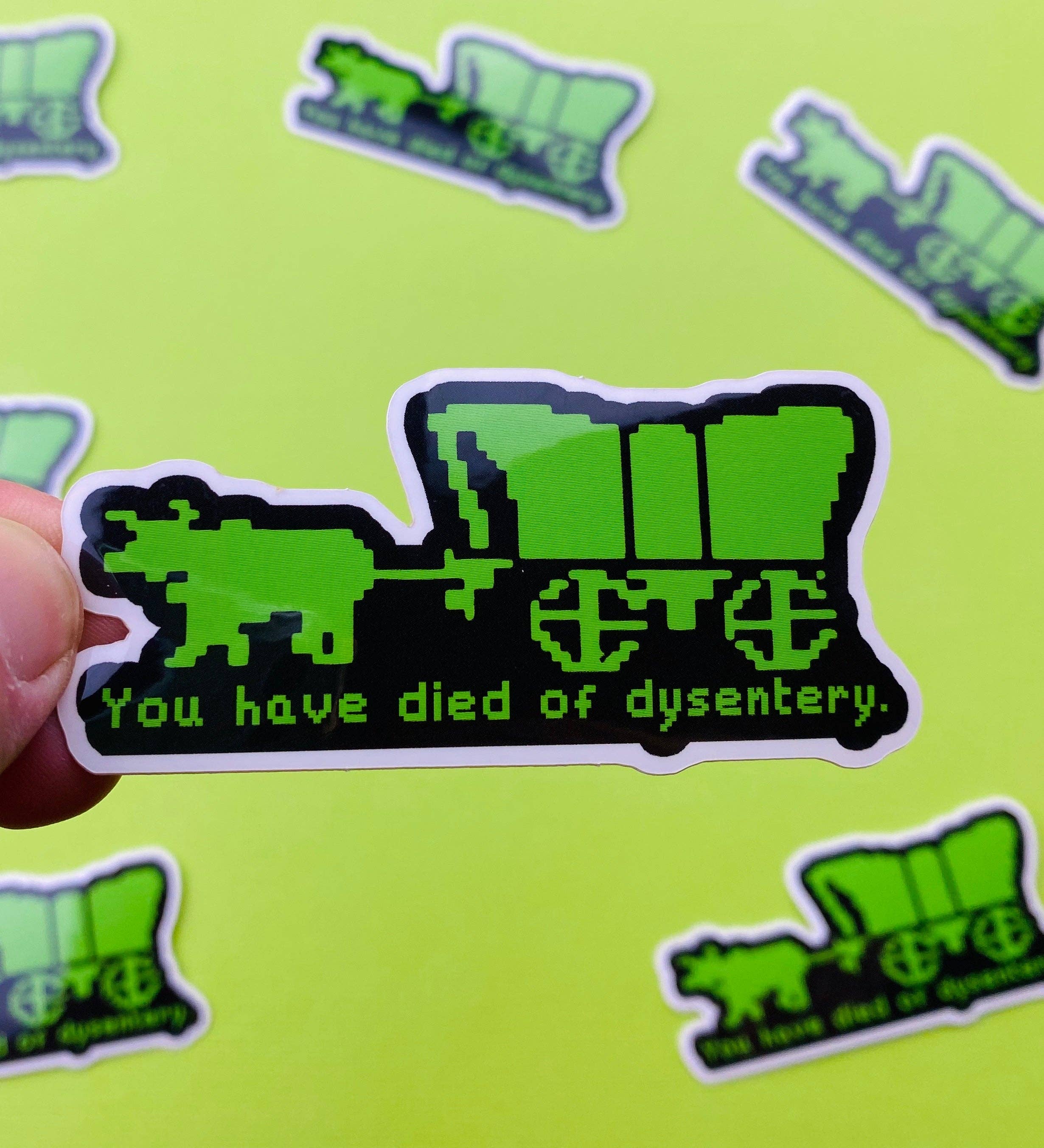Otto's Grotto - Oregon Trail Sticker Eighties Sticker 1980s Sticker Retro Gaming Sticker Funny Decal for Eighties Kids