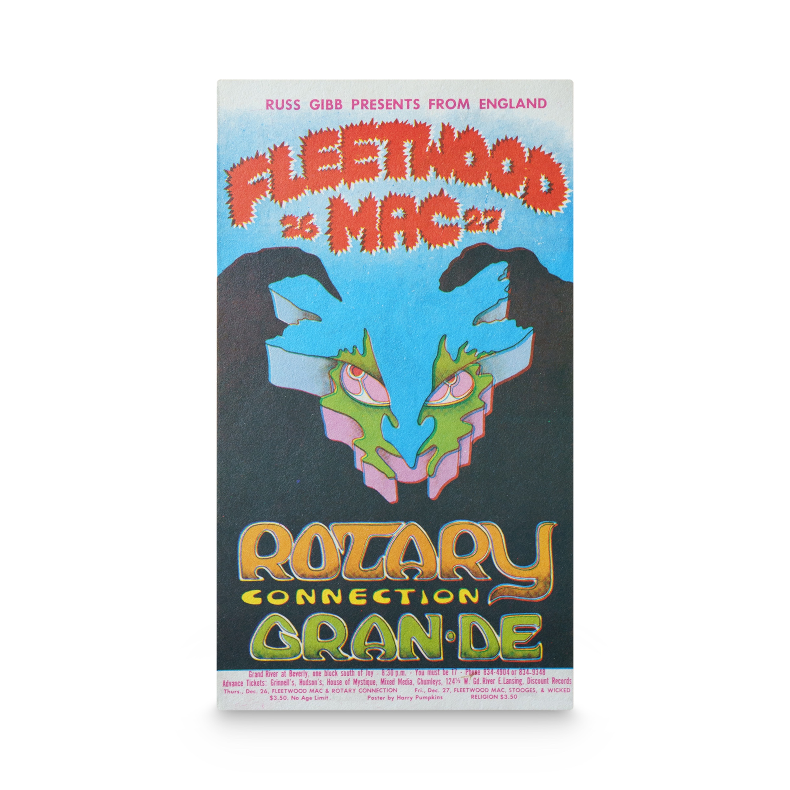 Fleetwood Mac -- 1968 [Handbill]
