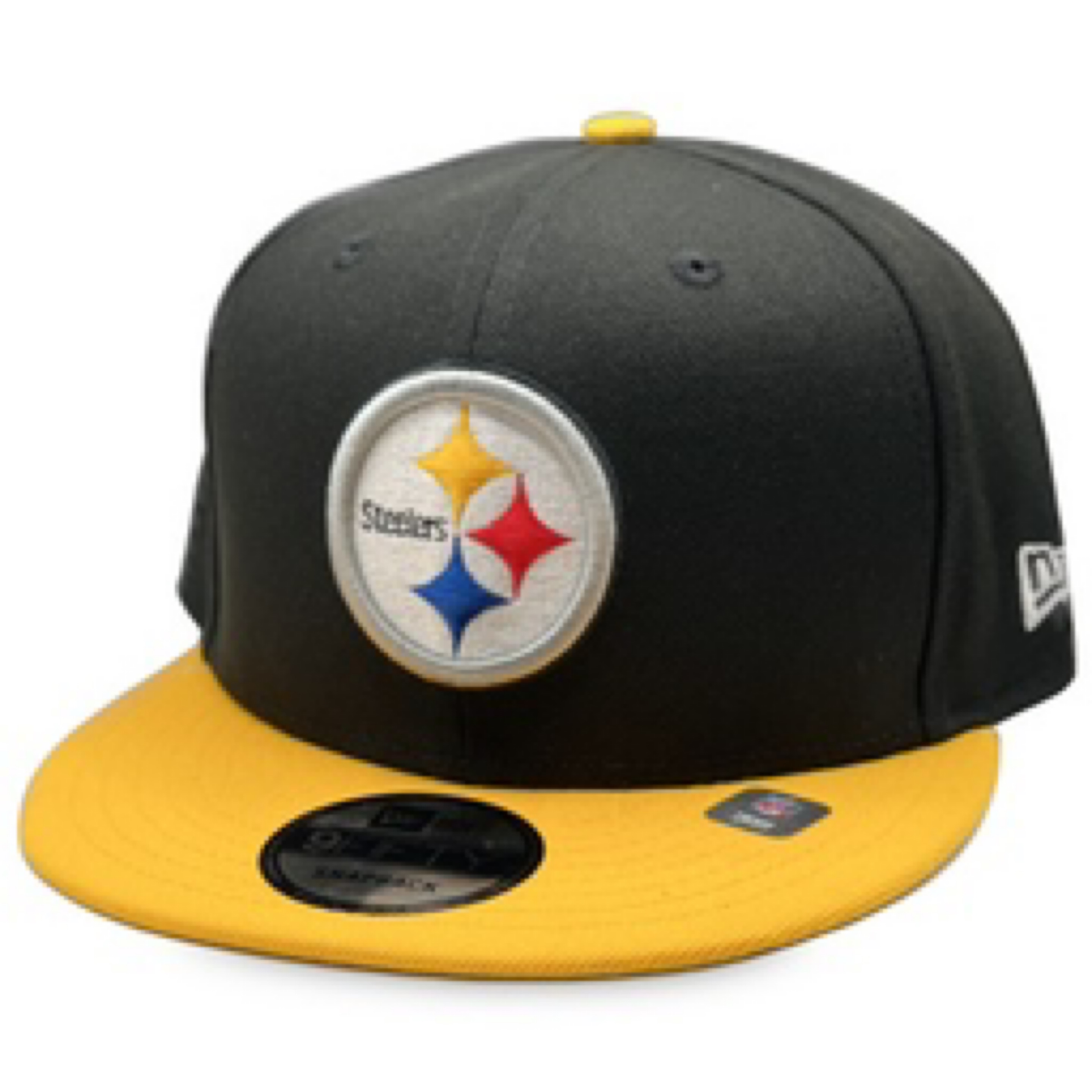 Pittsburgh Steelers New Era Black and Yellow Snapback Hat