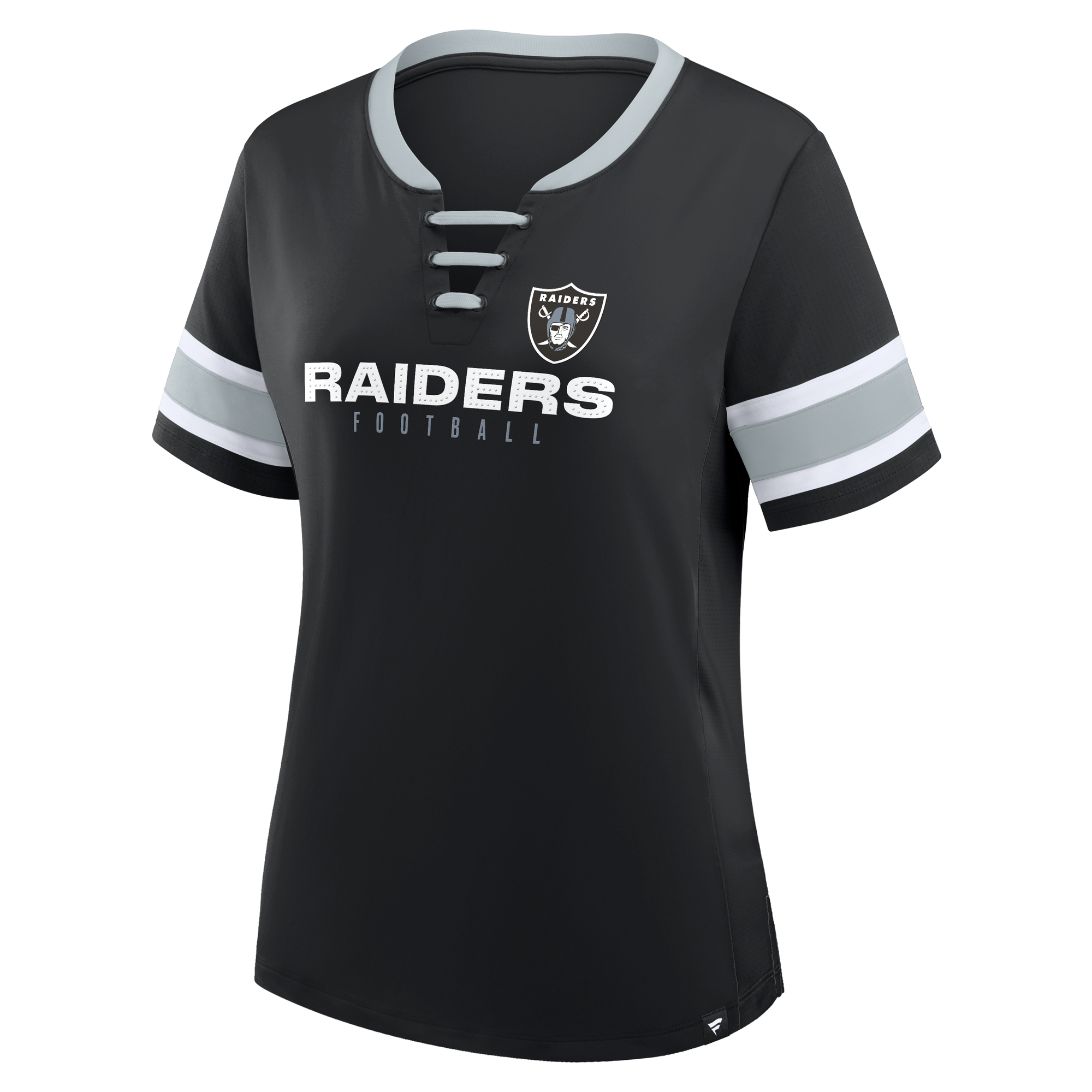 Las Vegas Raiders Ladies Draw Play Rhinestone Laced Jersey