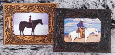 L Frame Leather Floral Lg   6/6