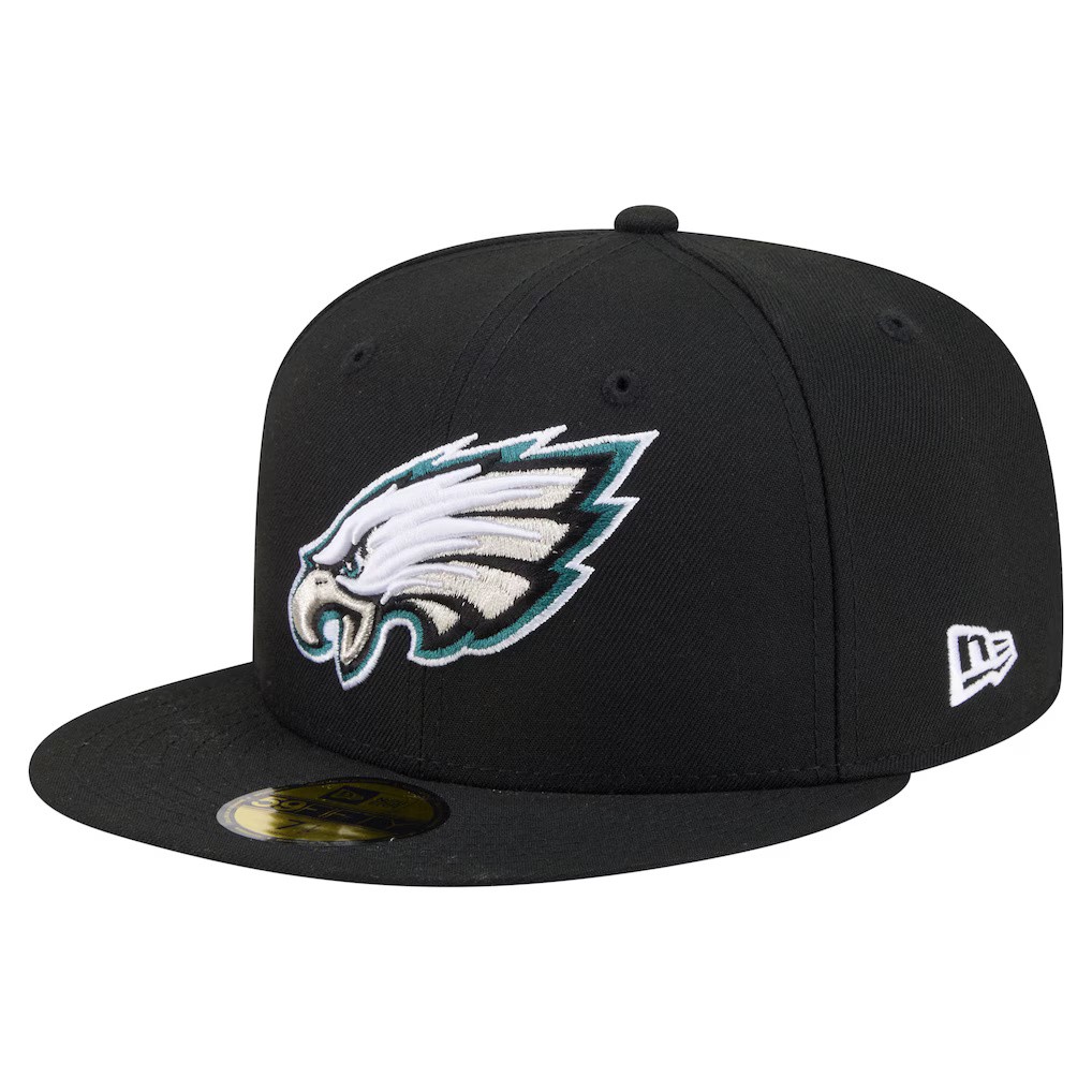 Philadelphia Eagles Black New Era 59FIFTY Fitted Hat