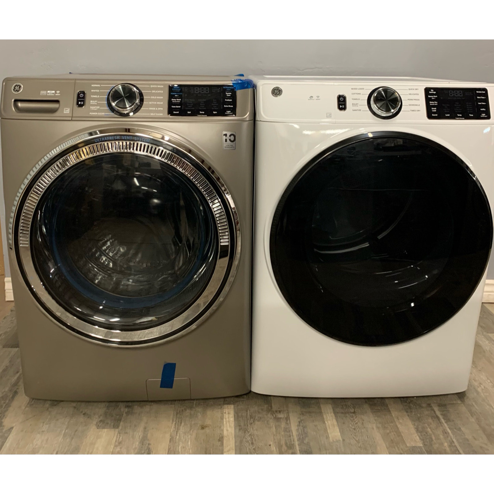 GE 4.8 Cu. Ft. Washer & 7.8 Cu. Ft. Gas Dryer