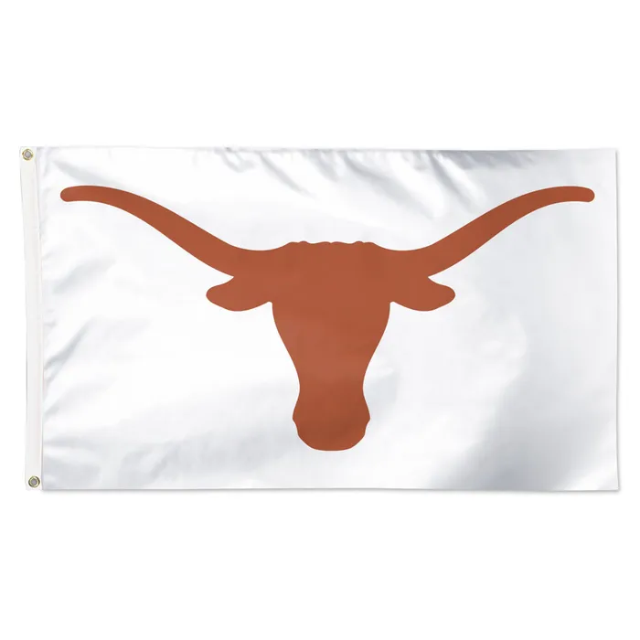 Texas Longhorns Deluxe White Primary Logo Flag 3x5'