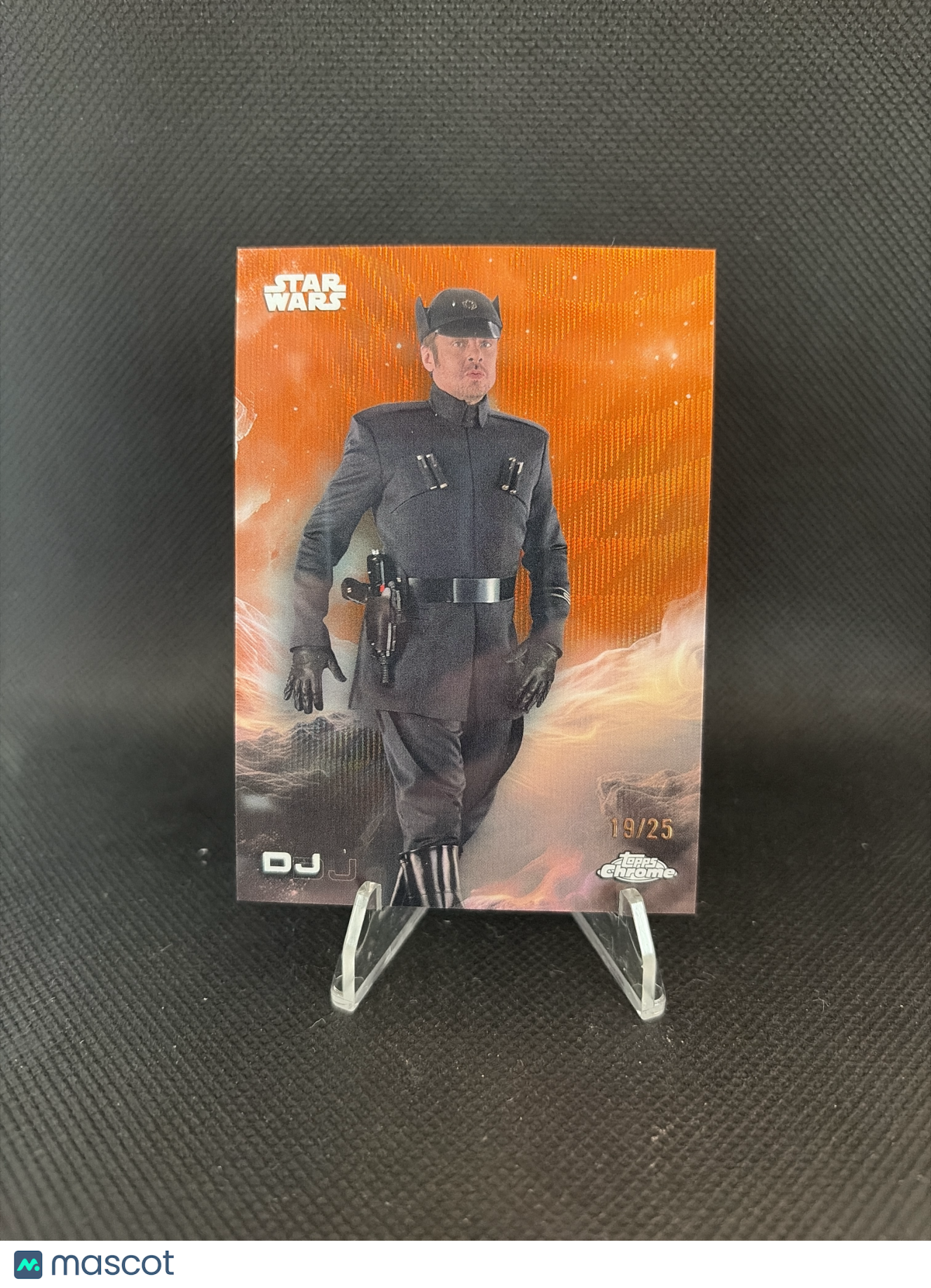 2025 Topps Chrome Star Wars: The Last Jedi DJ Orange Refractor /25
