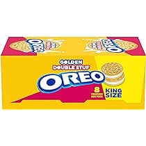 Golden Double Stuff Oreo King Size 10 Count 4 Ounce 8 Cookies Per Pack