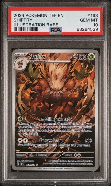 2024 POKEMON TEF EN-TEMPORAL FORCES #163 SHIFTRY ILLUSTRATION RARE