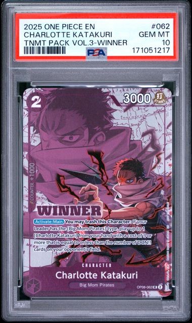2025 ONE PIECE TOURNAMENT PACK VOL.3 #062 CHARLOTTE KATAKURI TNMT PACK VOL.3-WINNER
