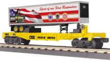 Rail King 3076832 CSX Flatcar O Scale