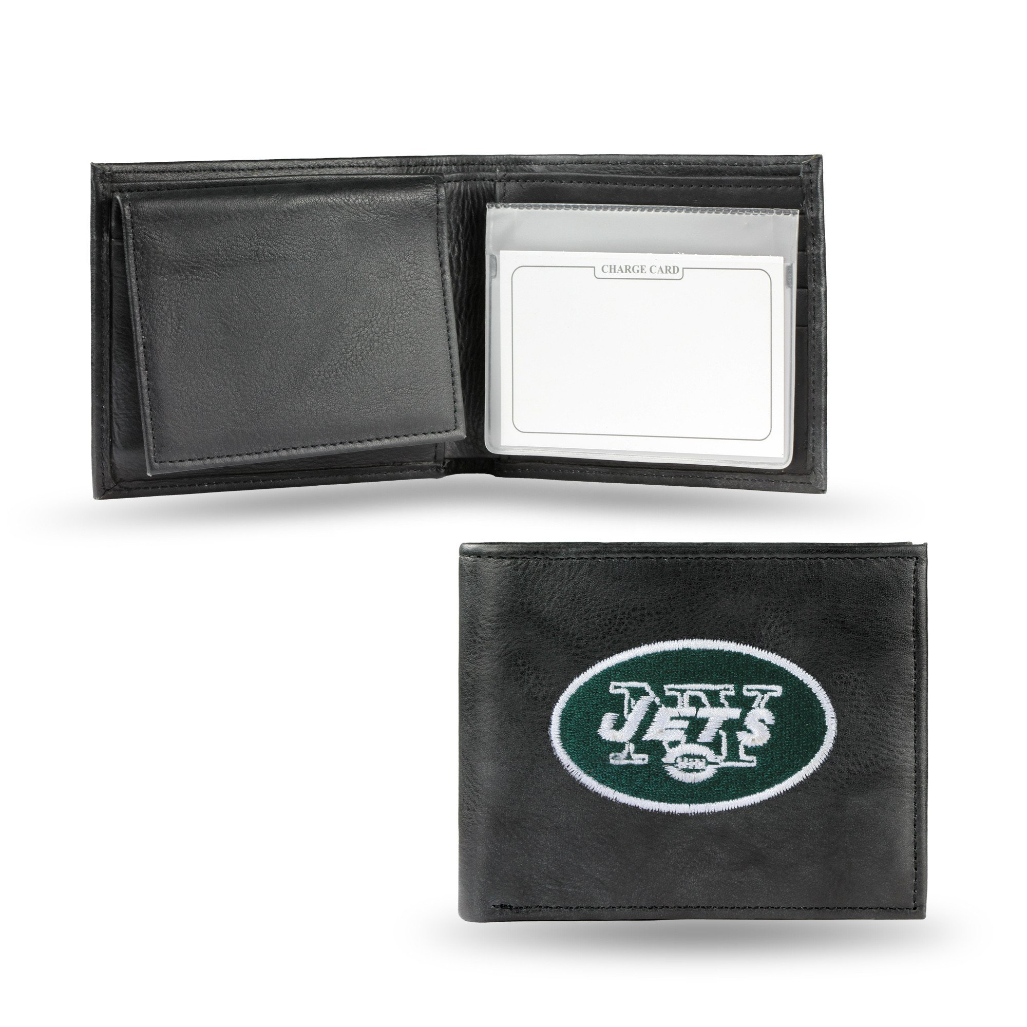 New York Jets Embroidered Leather Bi-Fold Wallet