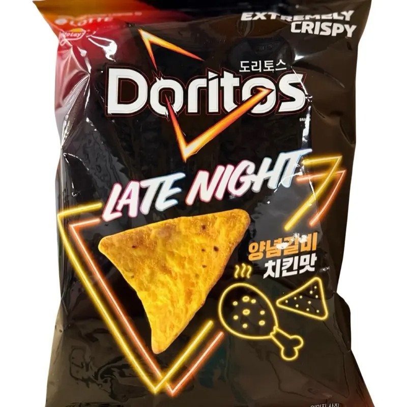 Dorito Korea Late Night Rotisserie Smoked Chicken Chips 2.96oz 12ct