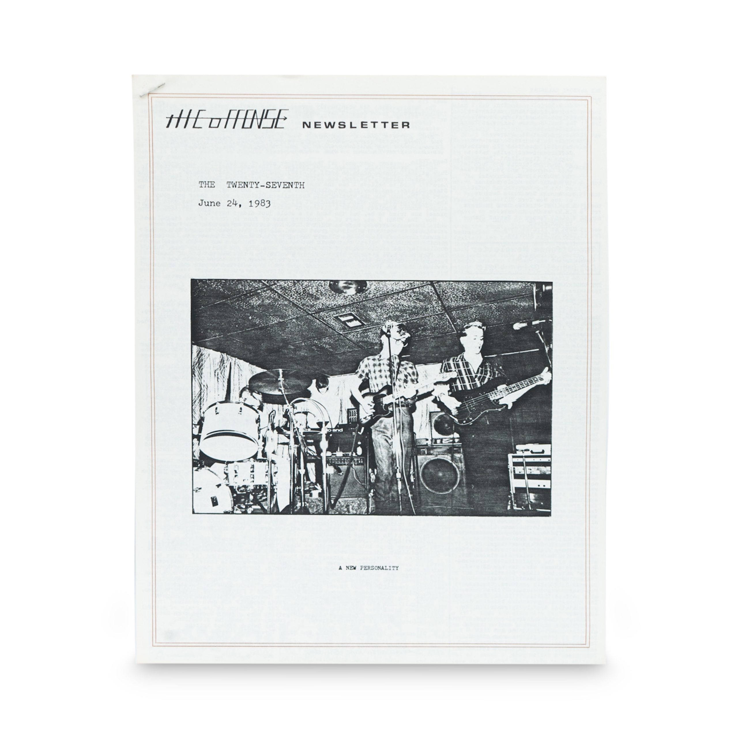 The Offense -- Issue #27 [Miscellaneous Magazine]