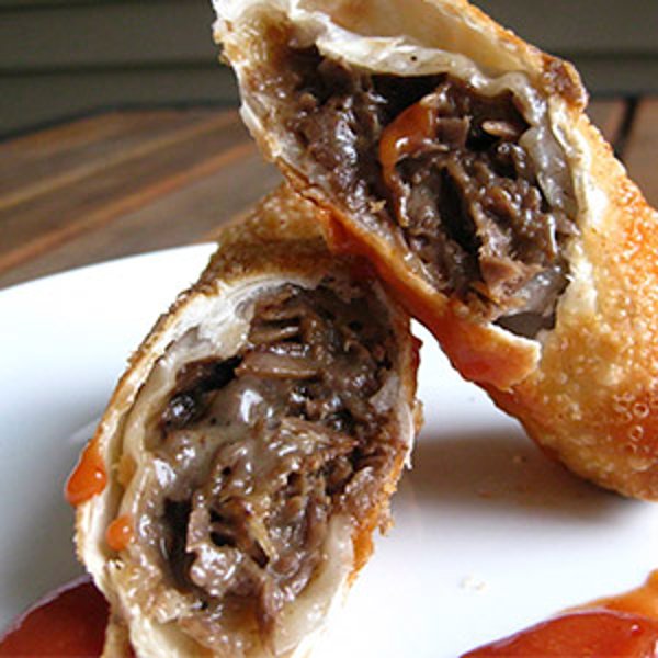 Philly Cheesesteak Egg Rolls