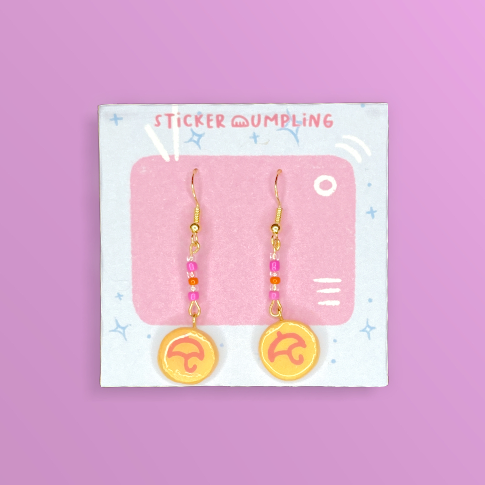 Umbrella Dalgona Earring