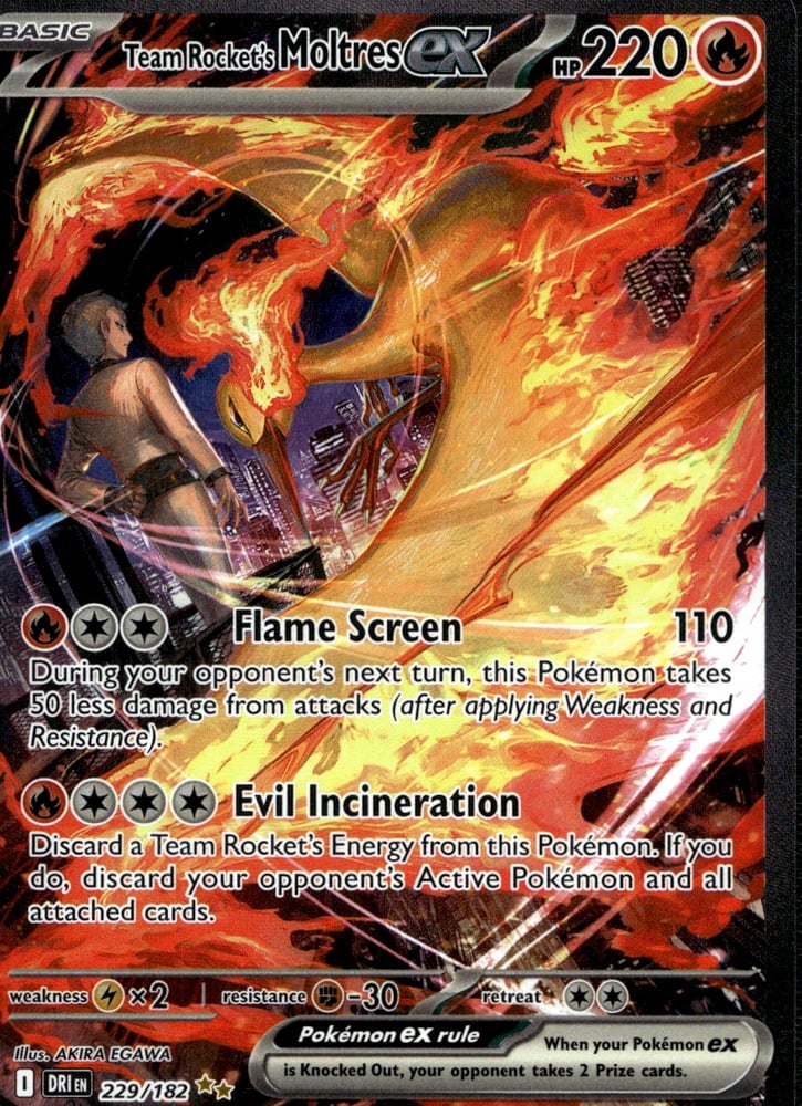Team Rocket's Moltres ex - SV10 229/182