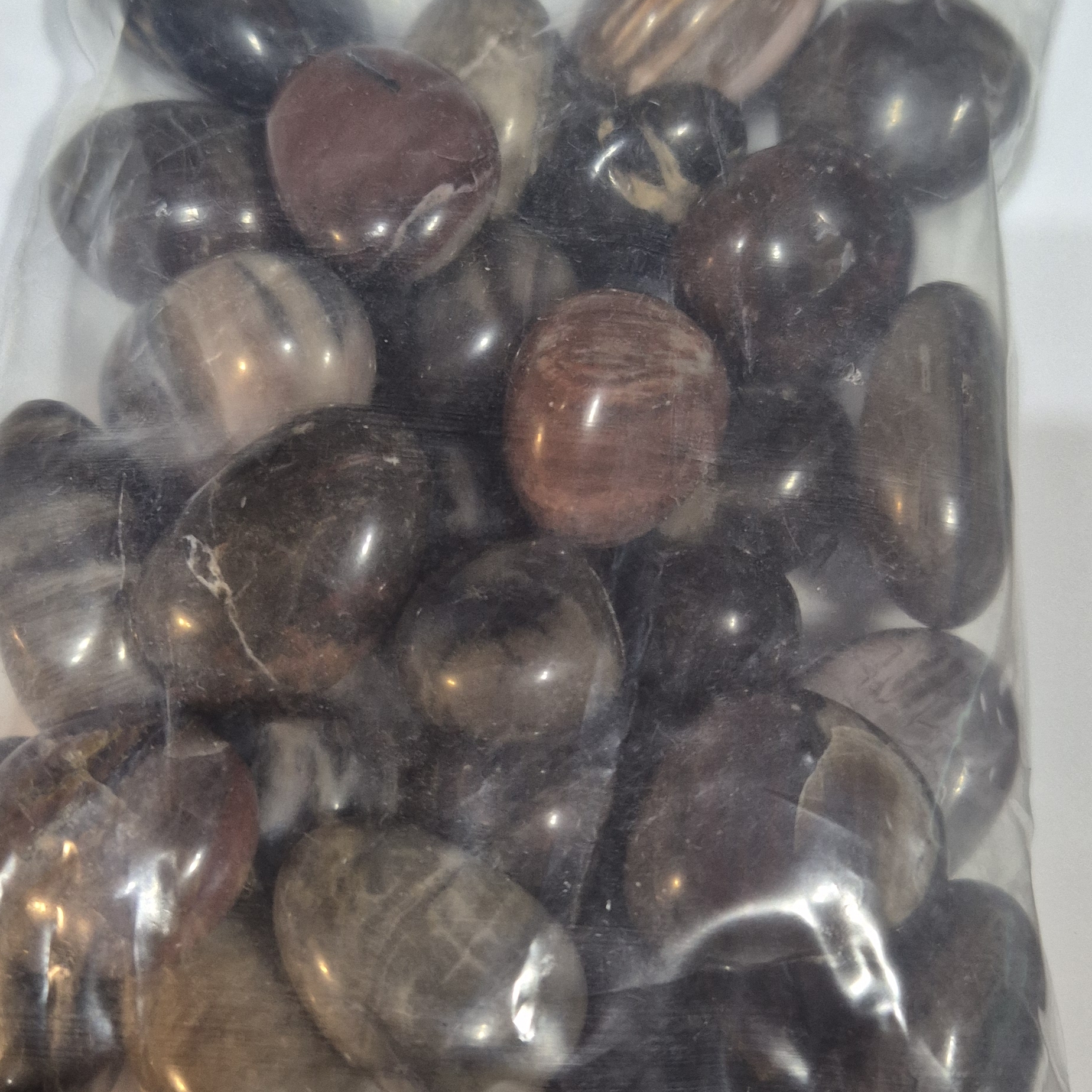 Tumbled Petrified Wood Bag