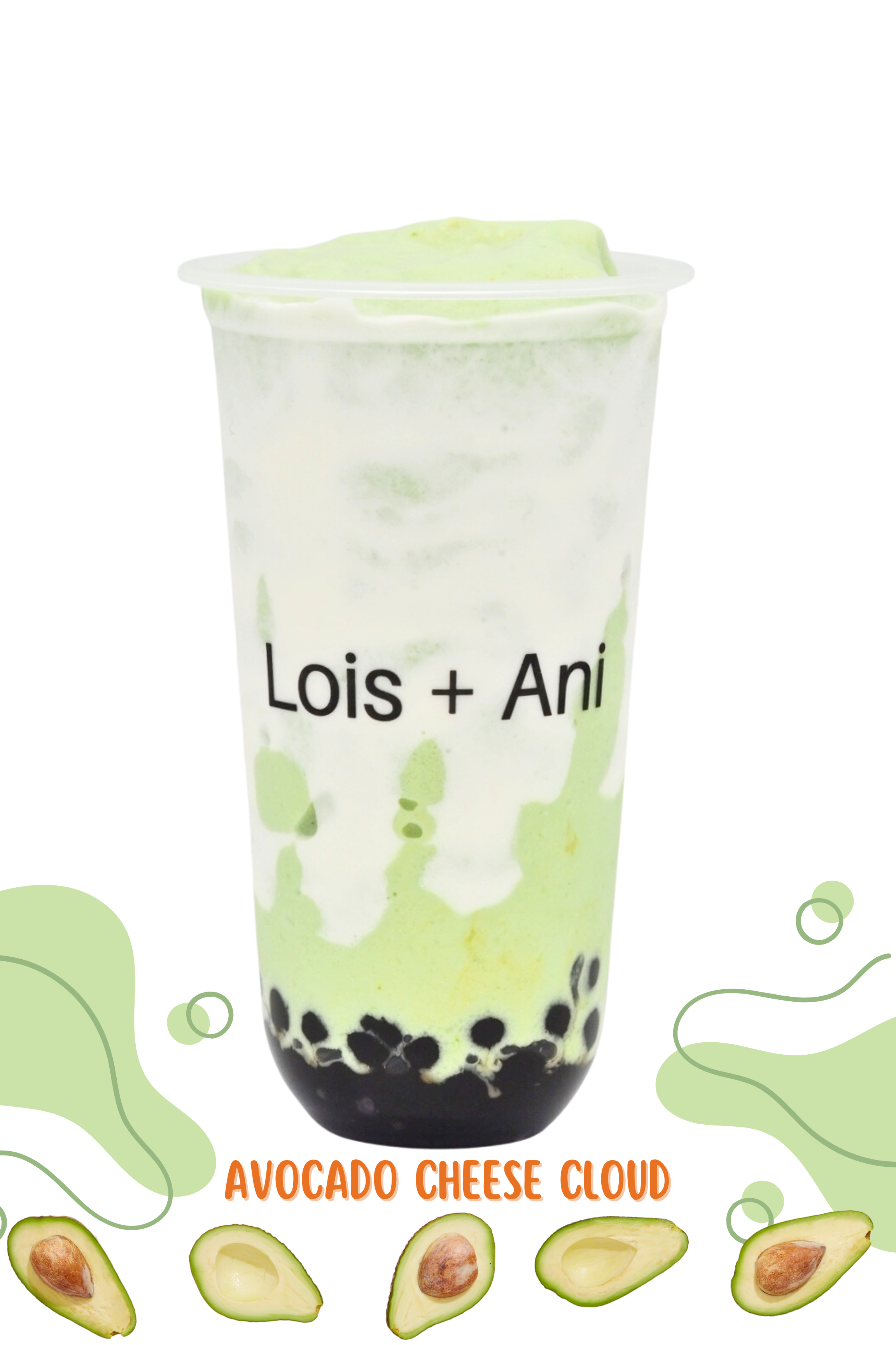 Avocado Cheese Swirl Slushy