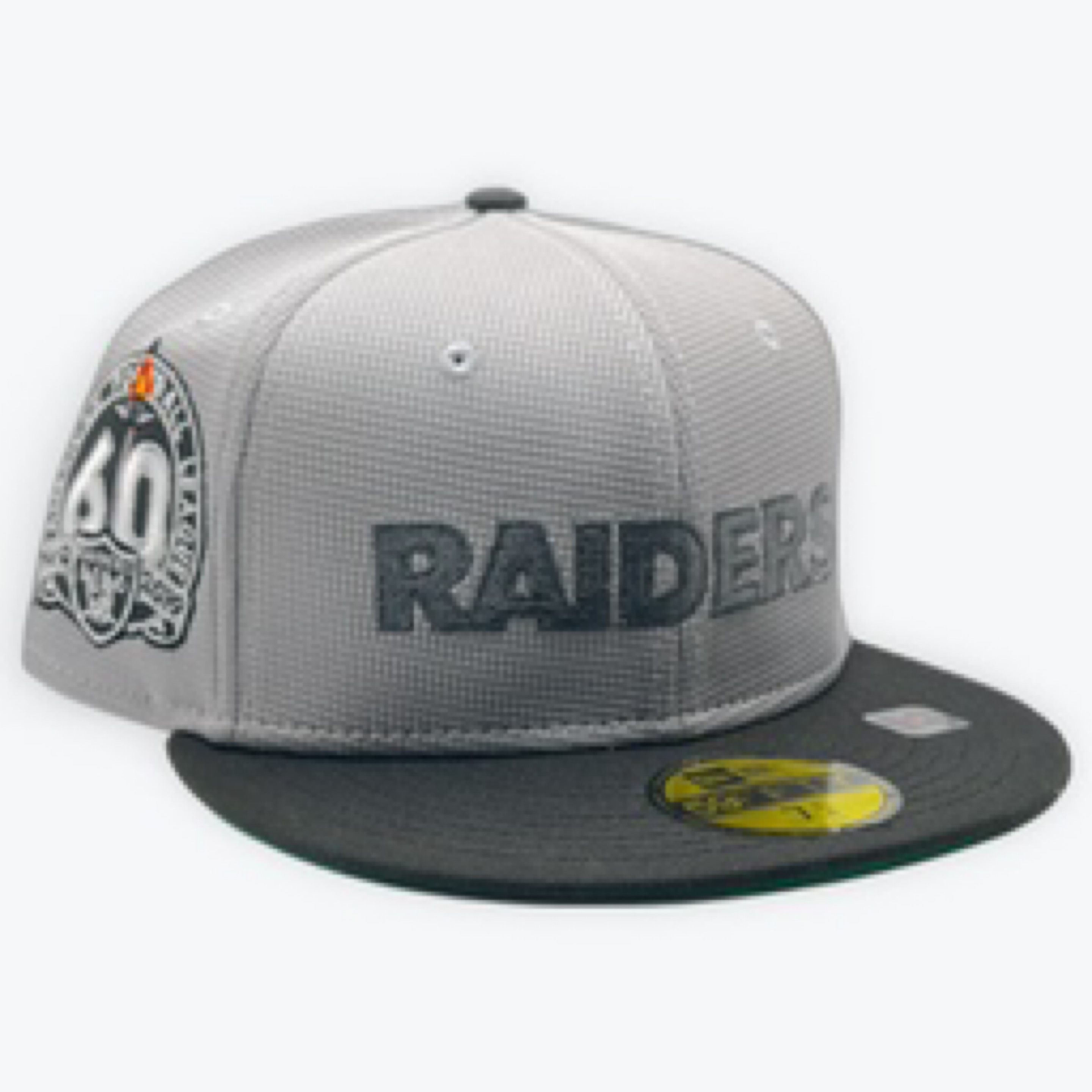 Las Vegas Raiders New Era Pivot Mesh Crown 59FIFTY 60th Anniversary Hat
