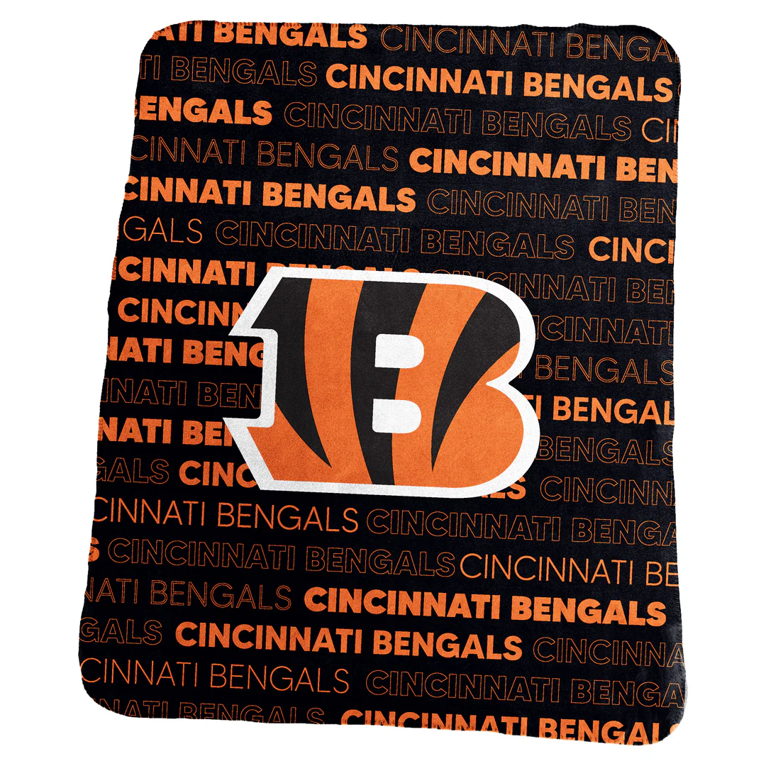 Cincinnati Bengals Logo Brands Classic Fleece Blanket 50x60"