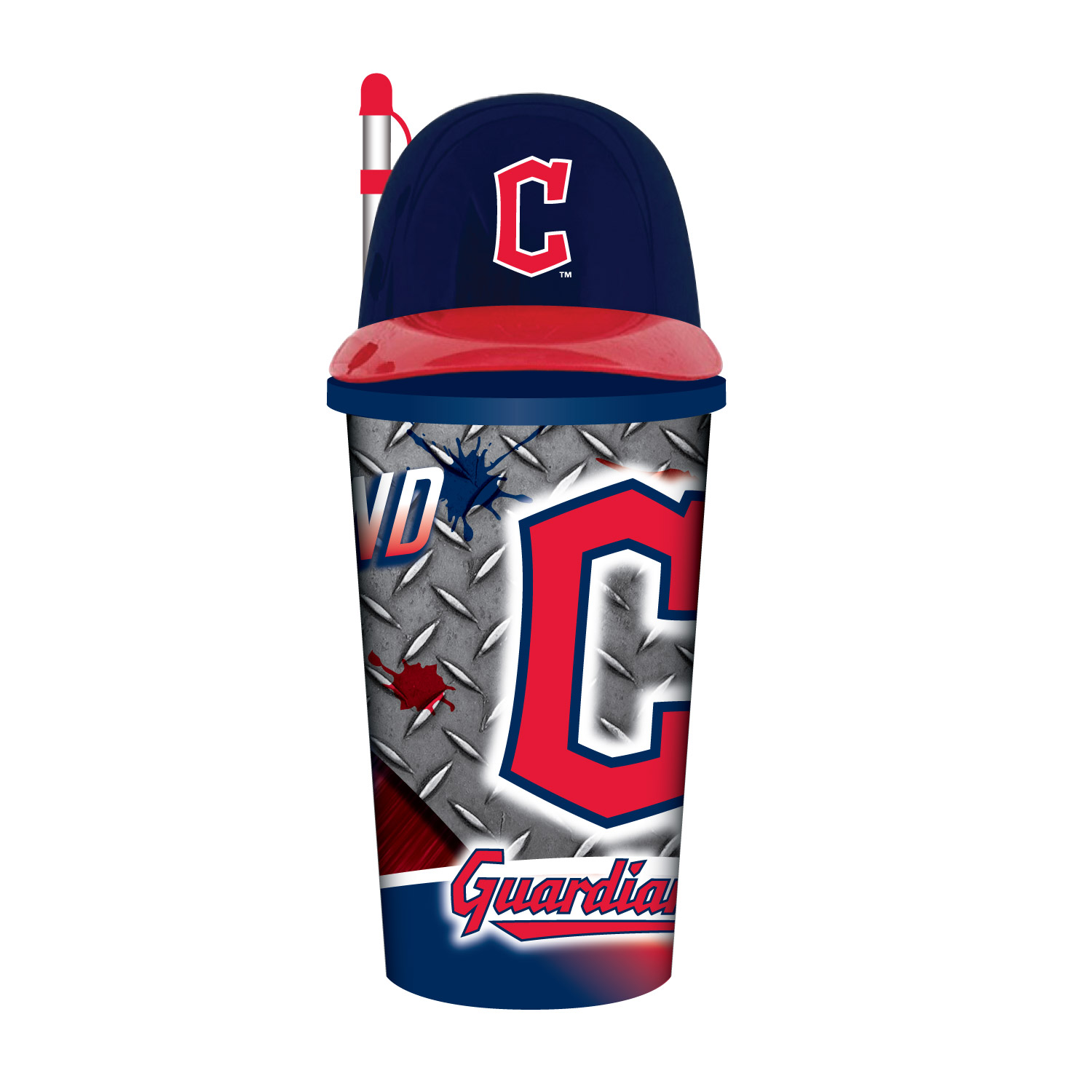 Cleveland Guardians Helmet Cup with Straw 32oz