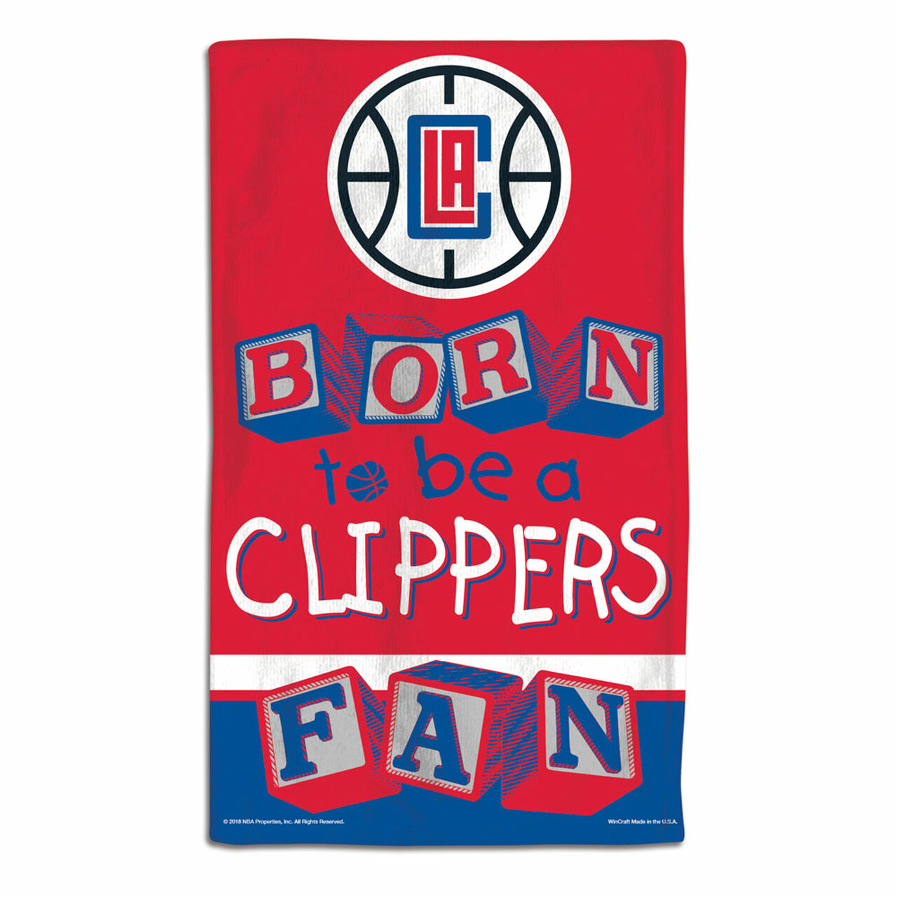 Los Angeles Clippers Baby Burp Cloth 10x17"
