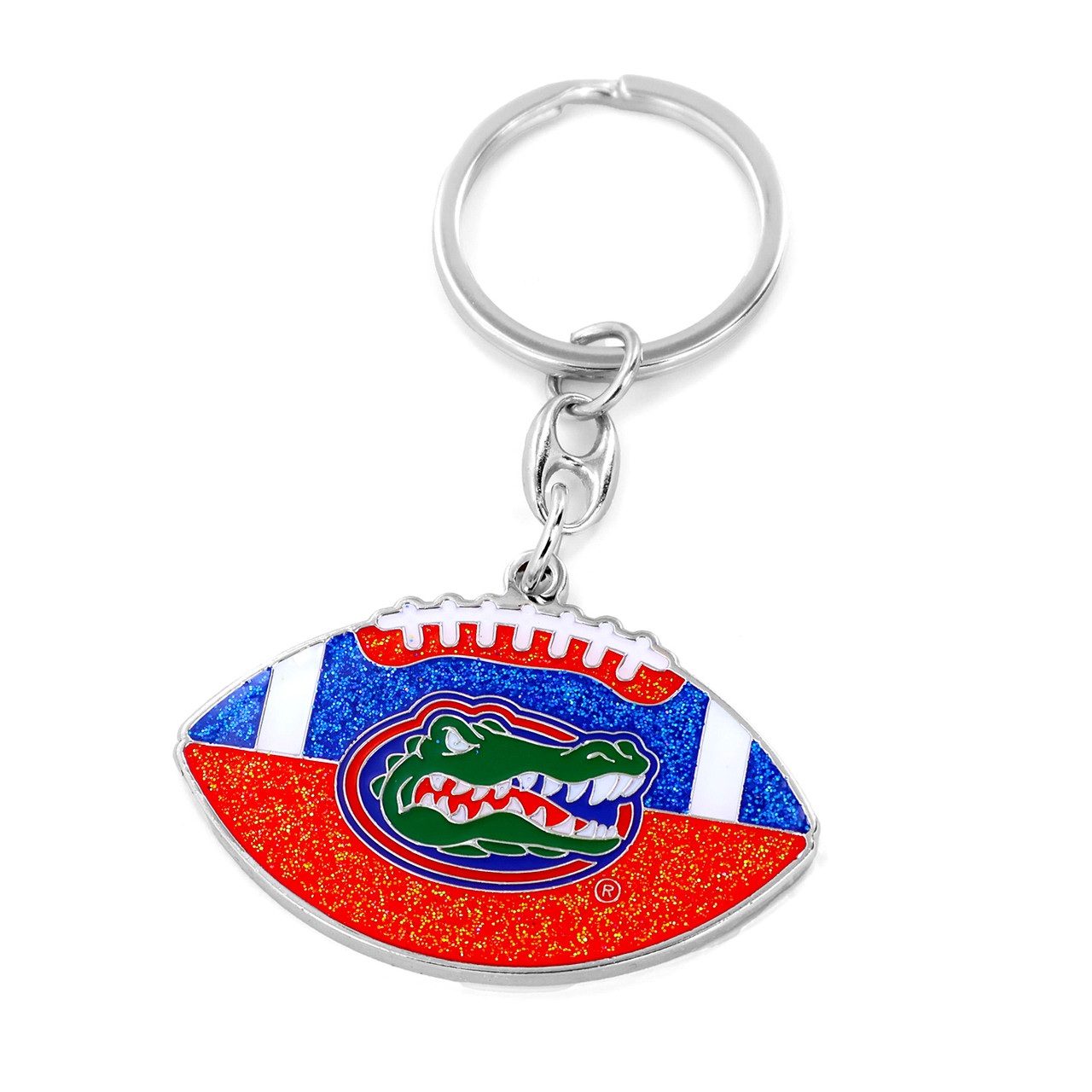 Florida Gators Glitter Football Keychain
