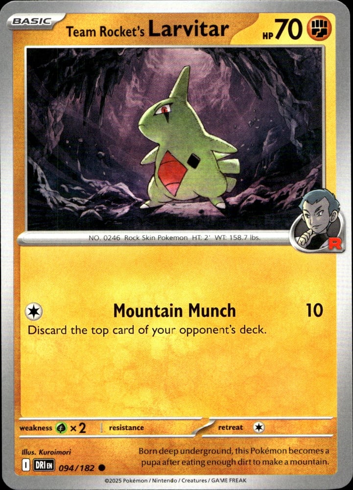 Team Rocket's Larvitar - SV10 94/182