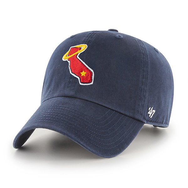 Los Angeles Angels Navy Blue Cooperstown Alternate Logo '47Brand Cleanup Hat