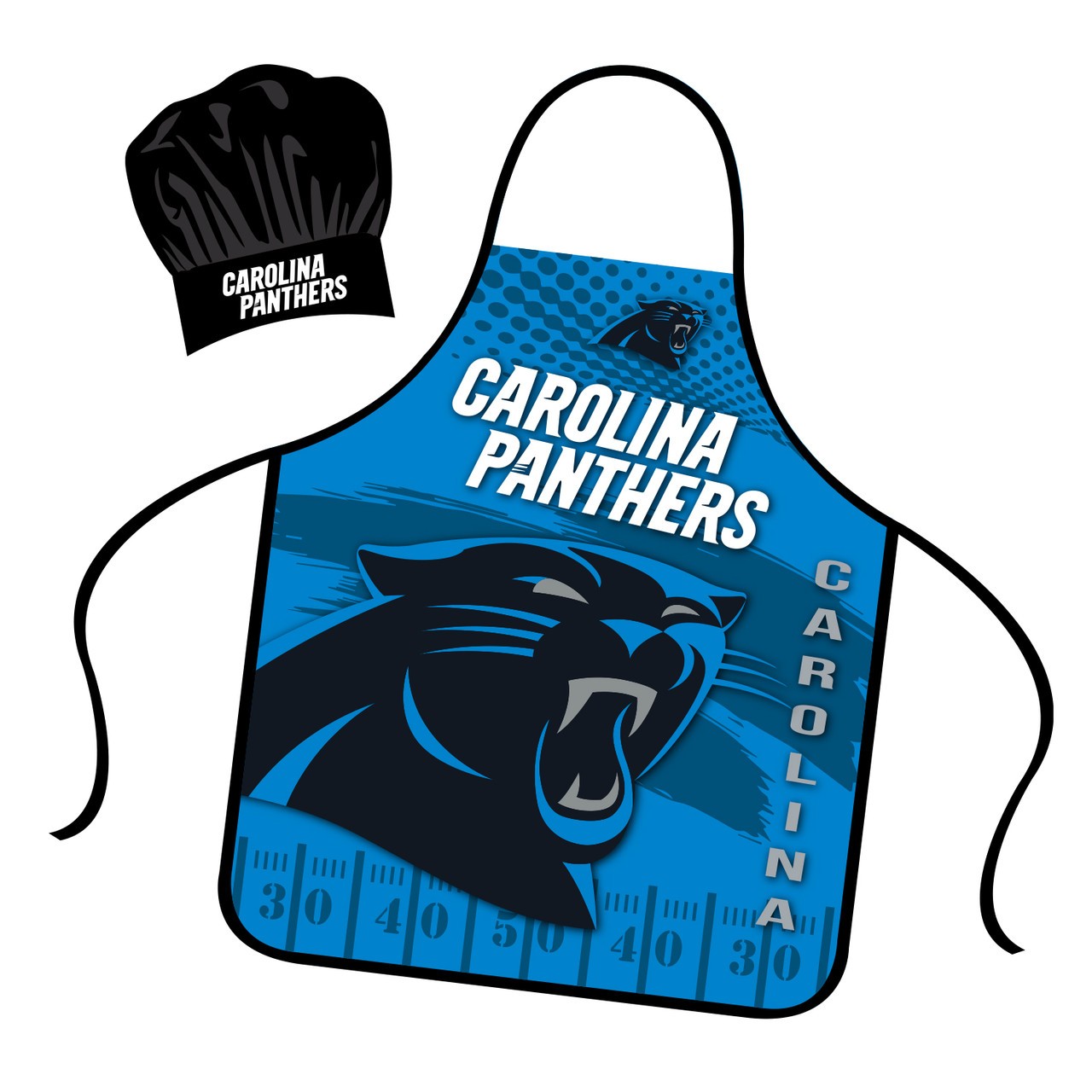Carolina Panthers Mojo Apron and Chef Hat Set