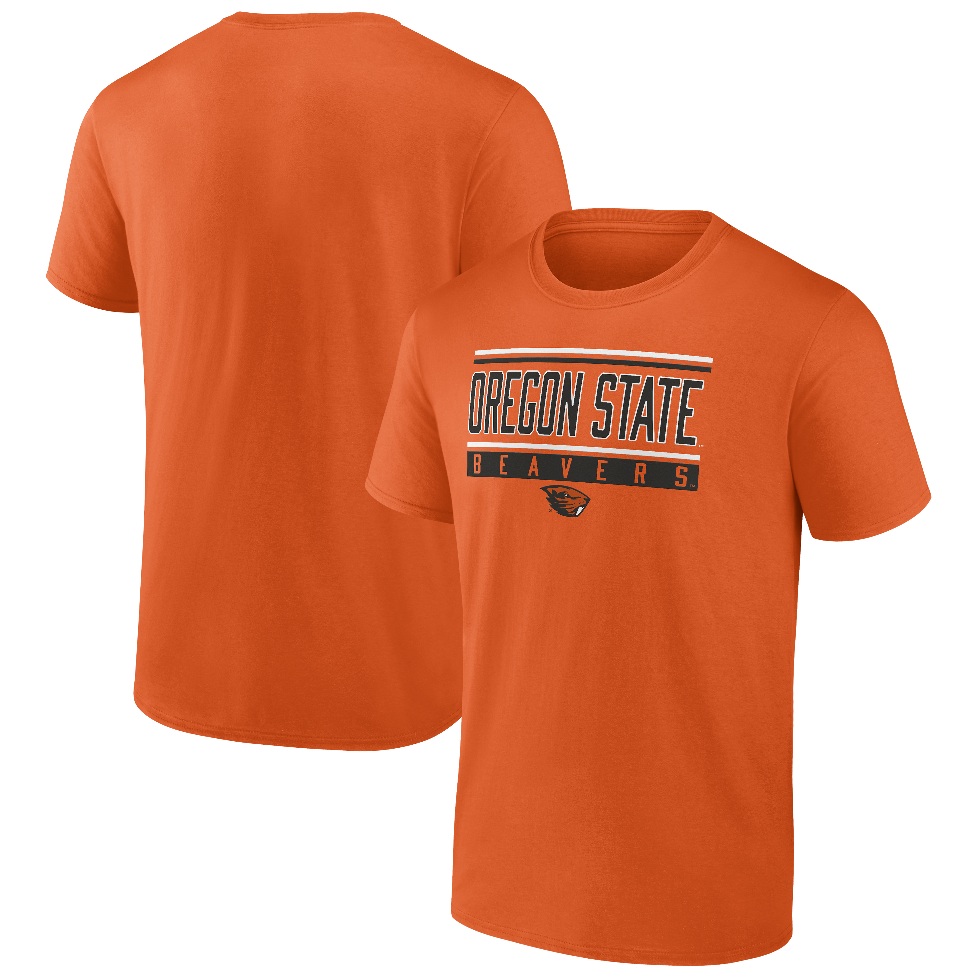 Oregon State Beavers Orange Fanatics Striper Shirt